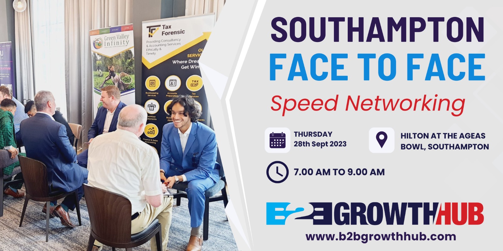 Face 2 Face Speed Networking Event Southampton 28th September 2023